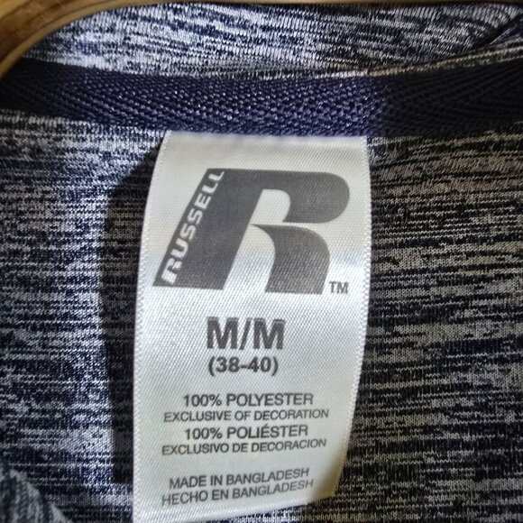 Michigan Wolverines Pullover 1/4 Zip Jacket Medium Blue Heathered‎ Logo - Picture 6 of 10